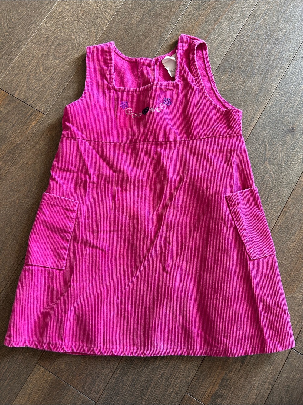 Vintage Pink Corduroy dress‎ size 4T